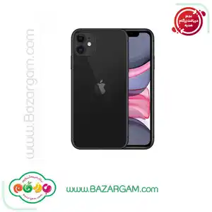 گوشی موبایل اپل مدل iphone 11 تک سیمکارت ظرفیت 128گیگابایت و رم 4گیگابایت مشکی-active