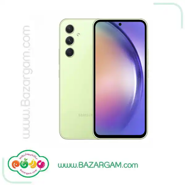 گوشی موبایل سامسونگ مدل Galaxy A54 5G دو سیم کارت ظرفیت 128 گیگابایت و رم 8 گیگابایت لیمویی