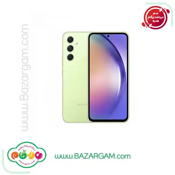 گوشی موبایل سامسونگ مدل Galaxy A54 5G دو سیم کارت ظرفیت 128 گیگابایت و رم 8 گیگابایت لیمویی