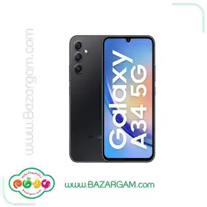 گوشی موبایل سامسونگ مدل Galaxy A34 5G دو سیمکارت ظرفیت 256 گیگابایت و رم 8 گیگا بایت مشکی