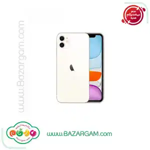 گوشی موبایل اپل مدل iphone 11 تک سیمکارت ظرفیت 128گیگابایت و رم 4گیگابایت سفید-active