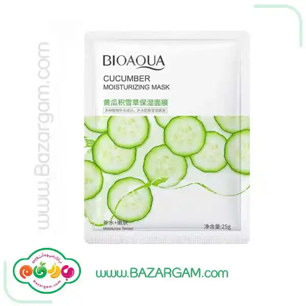 ماسک صورت حوله‌ای خیار 25 گرمی bioaqua