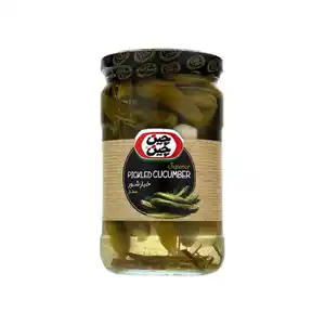 خیارشور ممتاز شیشه ای 670 گرمی چین چین