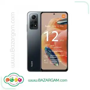 گوشی موبایل شیائومی مدل Redmi Note 12 Pro 4G دو سیم کارت ظرفیت 256 گیگابایت و رم 8 گیگابایت خاکستری