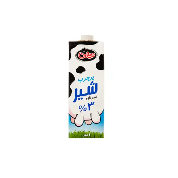 شیر پرچرب استریل میهن 1 لیتری