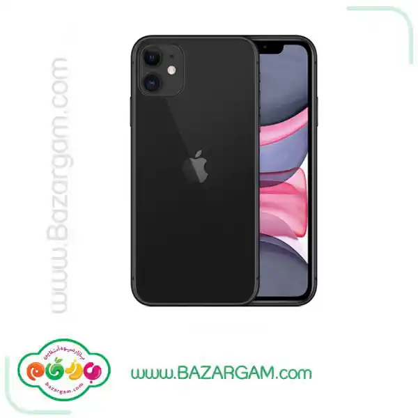 گوشی موبایل اپل مدل iphone 11 تک سیمکارت ظرفیت 128گیگابایت و رم 4گیگابایت مشکی-active