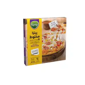پیتزا مخلوط رویال متوسط 450 گرمی پمینا